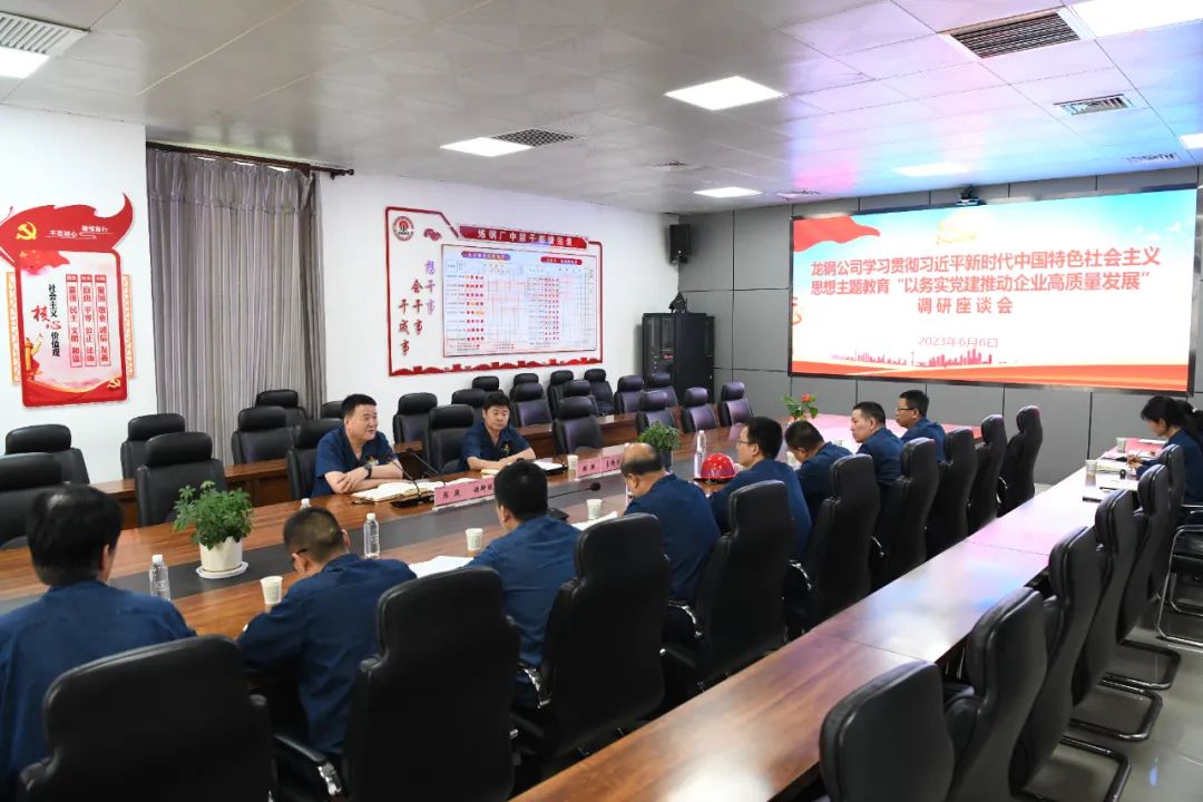 深學(xué)細(xì)悟強黨性 篤行實干建新功 ——龍鋼公司黨委高標(biāo)準(zhǔn)推進(jìn)主題教育