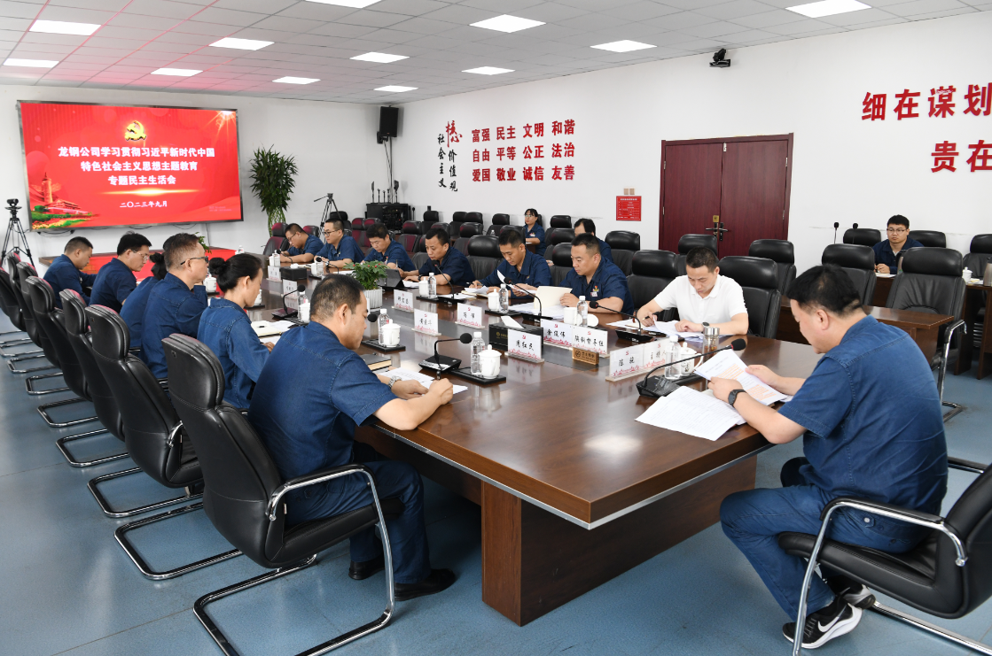 龍鋼公司黨委召開學(xué)習(xí)貫徹習(xí)近平新時代中國特色社會主義思想主題教育專題民主生活會