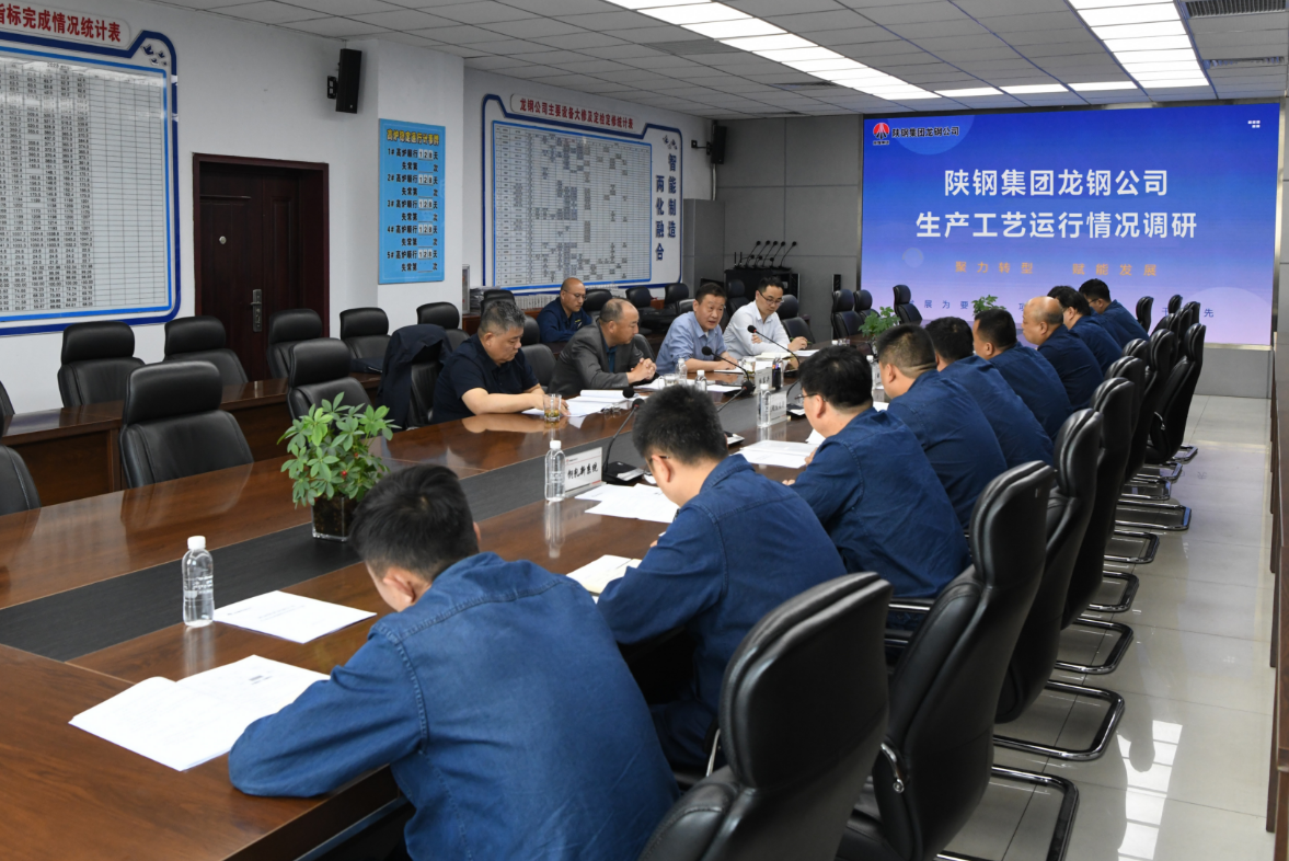 杜東興、習紅斌一行到龍鋼公司調研